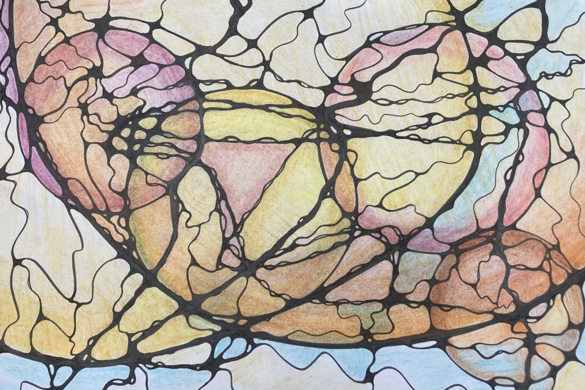 Neurographische Zeichnung: Road of Happiness / Nicole Chronnell